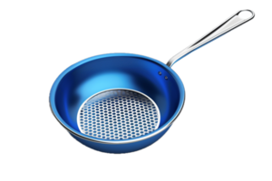 AI generated Blue Colander with Handles png