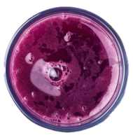 AI generated Blueberries in Purple Liquid Macro Shot png