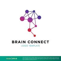 Brain Connection Icon Vector Logo Template Illustration Design. Vector EPS 10.