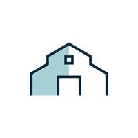 Barn Building Icon Vector Logo Template