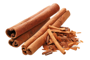 AI generated Stack of Cinnamon Sticks png