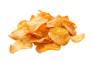 AI generated Crispy Golden Potato Chips png