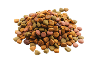 AI generated Assorted Dry Dog Food Pile png