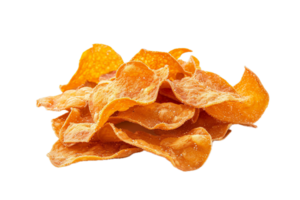 AI generated Crispy Golden Potato Chips png