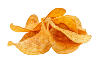 ai generiert knusprig golden Kartoffel Chips png