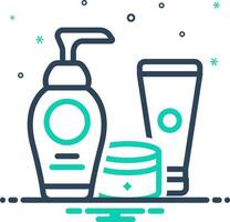 Vector mix icon for skincare