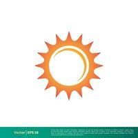 Sun - Summer Icon Vector Logo Template Illustration Design. Vector EPS 10.