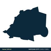 Vatican - Europe Countries Map Vector Icon Template Illustration Design. Vector EPS 10.