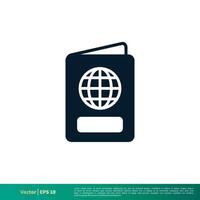 Passport Icon Vector Logo Template EPS 10