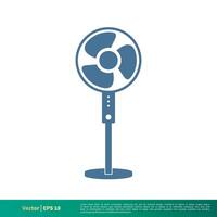 Fan Icon Vector Logo Template Illustration Design. Vector EPS 10.