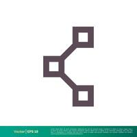 Connection Chain Icon Vector Logo Template Illustration Design. Vector EPS 10.