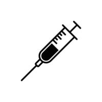 Syringe Medical Icon Vector Template