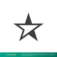 sencillo estrella forma icono vector logo modelo ilustración diseño. vector eps 10