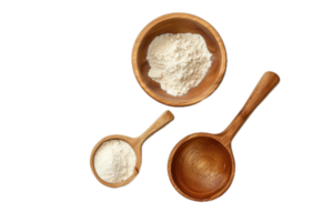 AI generated Flour in Wooden Spoon png