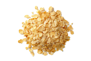 ai generiert Stapel von golden Cornflakes png