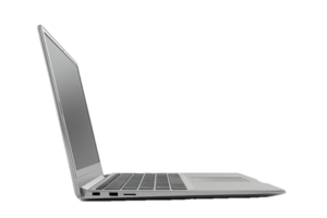 AI generated Modern Laptop with Silver png