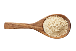 AI generated Flour in Wooden Spoon png