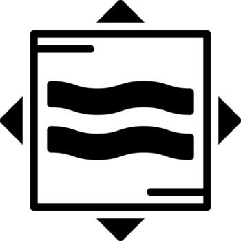 Solid black icon for approximately vector