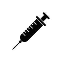 Syringe Medical Icon Vector Template