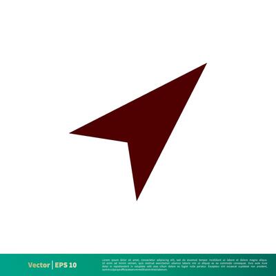 Arrow Pointer Icon Vector Logo Template Illustration Design. Vector EPS 10.