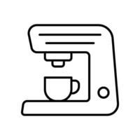 café fabricante icono vector diseño