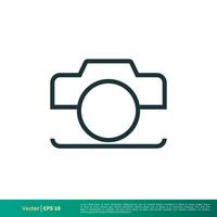 Camera Icon Vector Logo Template Illustration Design. Vector EPS 10.