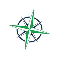 Compass Rose Icon Vector Logo Template