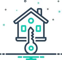 Vector mix icon for real estate