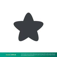 sencillo estrella forma icono vector logo modelo ilustración diseño. vector eps 10