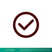 Checklist, Check Mark Icon Vector Logo Template Illustration Design. Vector EPS 10.