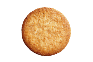 ai gerado solteiro volta crocantes biscoito png