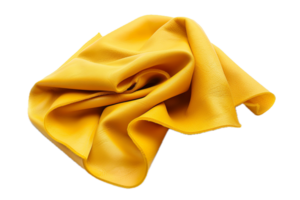 ai generato elegante giallo tessuto png