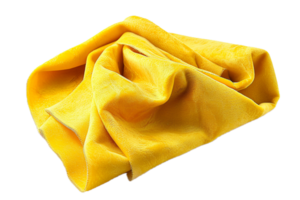 AI generated Elegant Yellow Fabric png