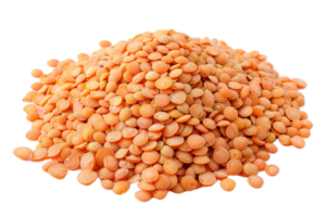 AI generated Pile of Raw Orange Lentils png