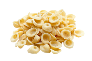 ai generado pila de sin cocer pasta conchas png