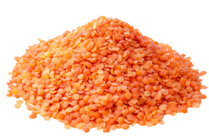 ai généré pile de brut Orange Lentilles png