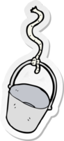 sticker of a cartoon bucket png
