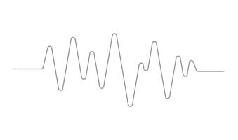 continuous single line drawing of music notes vector