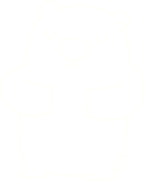 dibujo de tiza de oso polar png