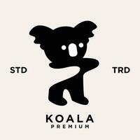 koala logo icon design template vector with modern illustration concept
