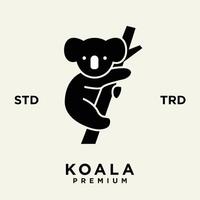 koala logo icon design template vector with modern illustration concept