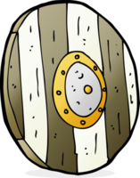 cartoon wooden shield png