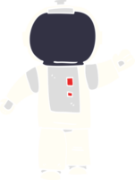 cartoon doodle walking astronaut png