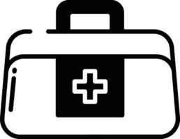 First Aid glyph and line vector illustration