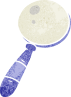 retro cartoon doodle of a magnifying glass png