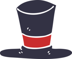 cartoon doodle top hat png