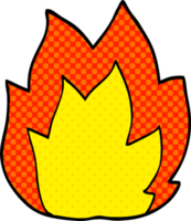 cartoon doodle fire explosion png
