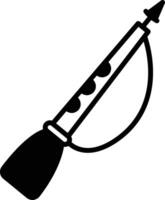Algaita glyph and line vector illustration