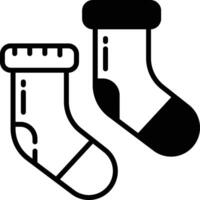 Socks glyph and line vector illustration