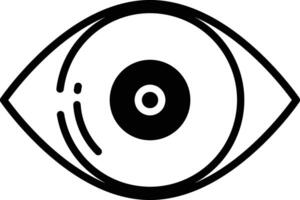 View glyph and line vector illustration